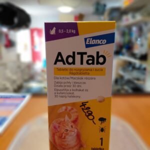 AdTab bolha- és kullancs elleni tabletta 0,5 - 2 kg testtömegű macskáknak