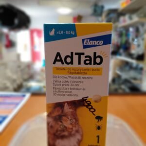 AdTab bolha- és kullancs elleni tabletta 2 - 8 kg testtömegű macskáknak